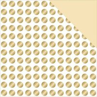 Teresa Collins - Glam Factor Collection - 12 x 12 Double Sided Paper - Gold Dots
