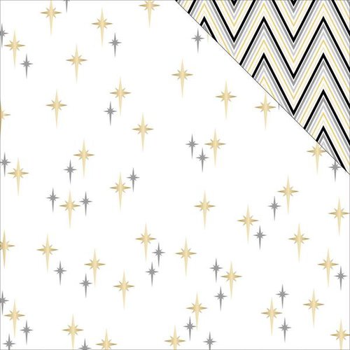 Teresa Collins - Glam Factor Collection - 12 x 12 Double Sided Paper - Seeing Stars