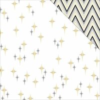 Teresa Collins - Glam Factor Collection - 12 x 12 Double Sided Paper - Seeing Stars