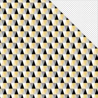Teresa Collins - Glam Factor Collection - 12 x 12 Double Sided Paper - Triangles