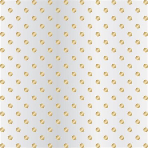 Teresa Collins - Signature Essentials Collection - 12 x 12 Clear Paper - Gold Dots