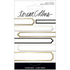 Teresa Collins - Signature Essentials Collection - Matchbook Stickers - Labels - Gold