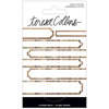 Teresa Collins - Signature Essentials Collection - Matchbook Stickers - Labels - Woodgrain