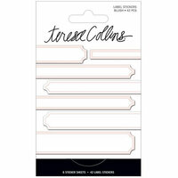 Teresa Collins - Signature Essentials Collection - Matchbook Stickers - Labels - Blush