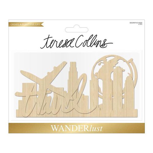 Teresa Collins - Wanderlust Collection - Wood Die Cuts