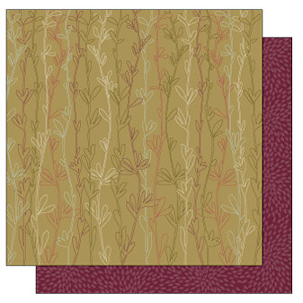 TaDa Creative Studios - Bountiful Blooms Collection - 12 x 12 Double Sided Paper - Ivy League, CLEARANCE