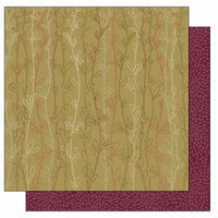 TaDa Creative Studios - Bountiful Blooms Collection - 12 x 12 Double Sided Paper - Ivy League, CLEARANCE