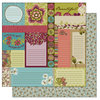 TaDa Creative Studios - Bountiful Blooms Collection - 12 x 12 Double Sided Paper - Snippets and Clippets, CLEARANCE