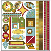 TaDa Creative Studios - E-I-E-I-O Collection - 12 x 12 Die Cut Paper - Tag-a-ma-jigs