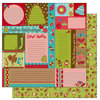 TaDa Creative Studios - Jolly Holly Days Collection - 12 x 12 Double Sided Paper - Snippets and Clippets, CLEARANCE