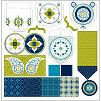 TaDa Creative Studios - Whirly Gig Collection - 12 x 12 Die Cut Paper - Pocket Notes