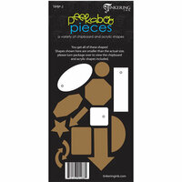 Tinkering Ink - Peekaboo Pieces - Chipboard and Acrylic Pieces - Package 2, CLEARANCE