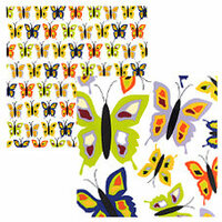Tinkering Ink - Beau Jardin Collection - 12 x 12 Double Sided Paper - Papillon