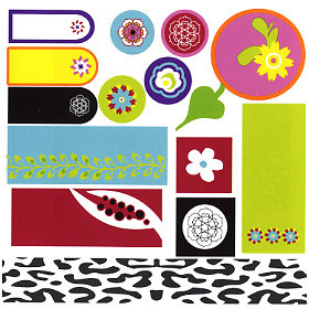 Tinkering Ink - Retro Metro Collection - Tabs and Tags Die Cuts, CLEARANCE