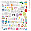 Sticker King - Cardstock Stickers - Happy Birthday