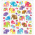 Sticker King - Clear Stickers with Foil Accents - Patterned Elephants