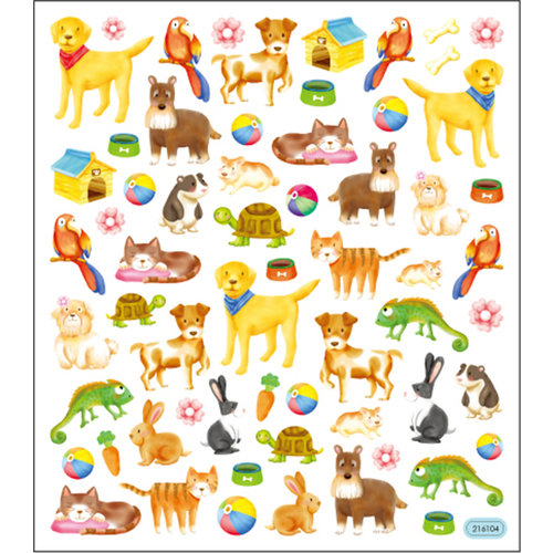 Sticker King - Cardstock Stickers with Foil Accents - Pets