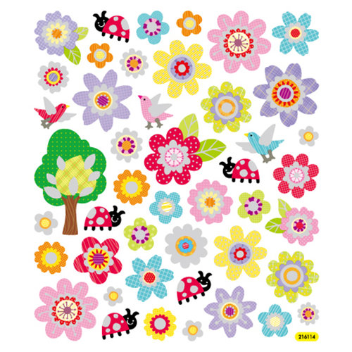 Sticker King - Cardstock Stickers with Foil Accents - Spring Colors