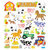 Sticker King - Clear Stickers with Foil Accents- Farm