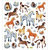 Sticker King - Clear Stickers with Glitter Accents - Horses