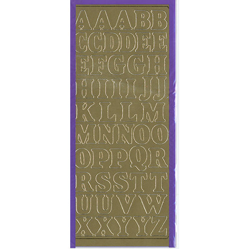 Sticker King - Cardstock Stickers - Alphabets Capital in Gold