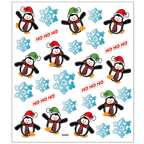 Sticker King - Cardstock Stickers - Christmas - Holiday Penguins