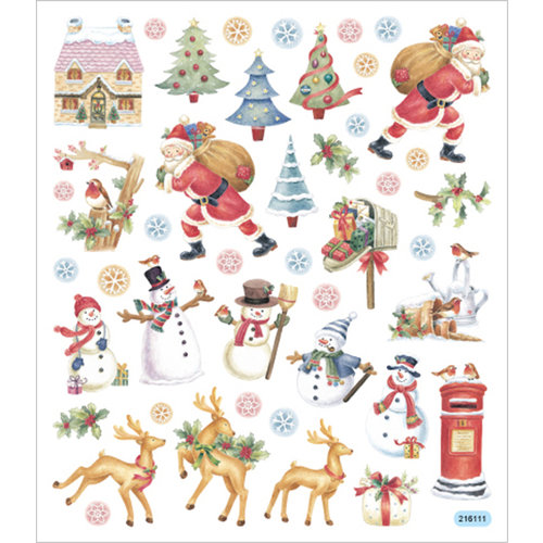 Sticker King - Cardstock Stickers - Christmas - Santa at Work