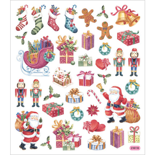 Sticker King - Cardstock Stickers - Ole Fashion Christmas