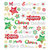 Sticker King - Clear Stickers - Glitter Christmas Words