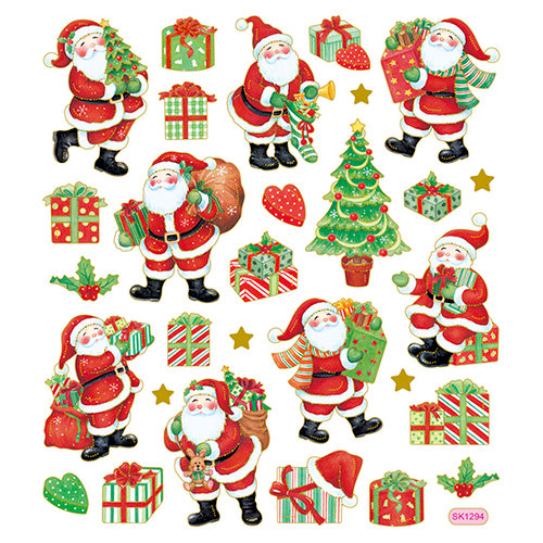 Sticker King - Clear Stickers - Christmas - Santas Job