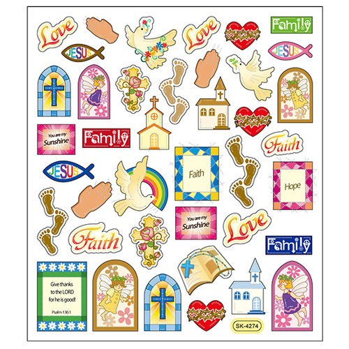 Sticker King - Clear Stickers - Religious Symbols