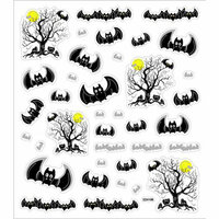 Sticker King - Clear Stickers - Halloween - Bats Galore