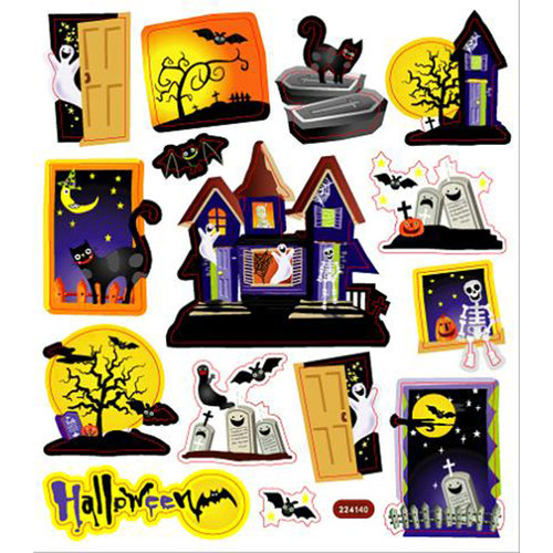 Sticker King - Clear Stickers - Haunted House