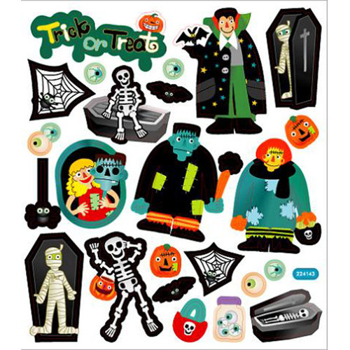 Sticker King - Clear Stickers - Halloween - Trick or Treat 2
