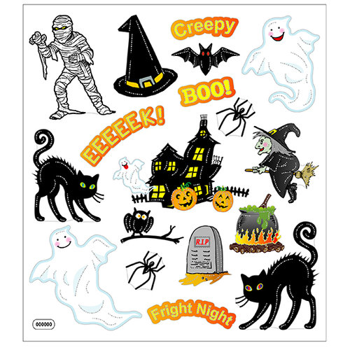Sticker King - Cardstock Stickers - Halloween - Fright Night