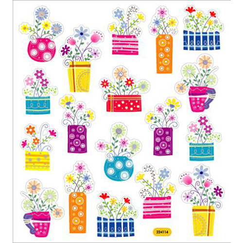 Sticker King - Clear Stickers - French Flowers