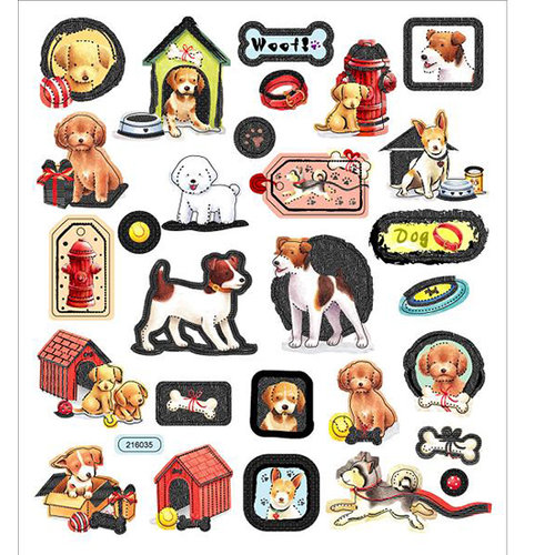 Sticker King - Cardstock Stickers - Puppy Love