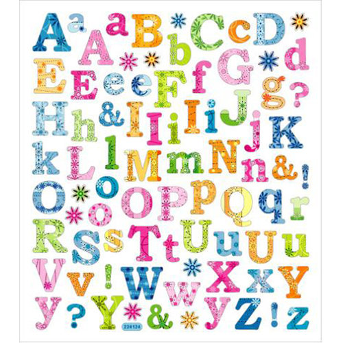 Sticker King - Clear Stickers - Tropical Letters