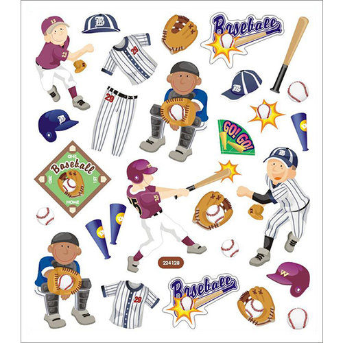 Sticker King - Clear Stickers - Baseball