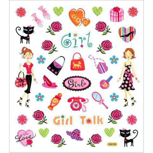Sticker King - Clear Stickers - Girl Talk