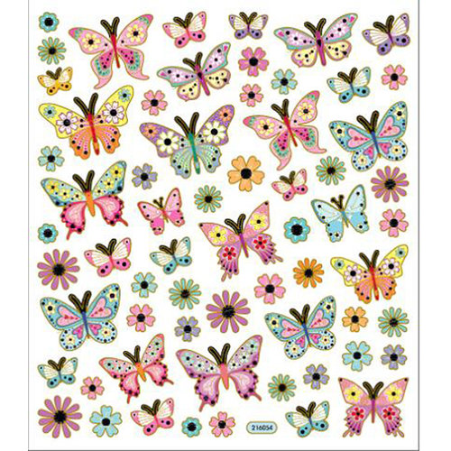 Sticker King - Cardstock Stickers - Pastel Butterflies