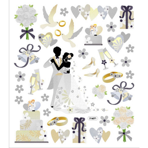 Sticker King - Cardstock Stickers - Wedding Dance