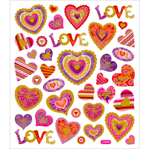 Sticker King - Cardstock Stickers - Red Hot Love