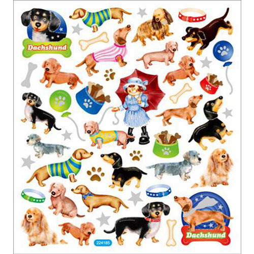 Sticker King - Clear Stickers - Dachshunds