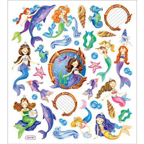 Sticker King - Clear Stickers - Mystical Mermaids