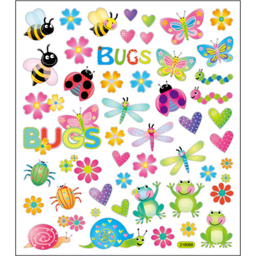 Sticker King - Clear Stickers - Bugs in Color