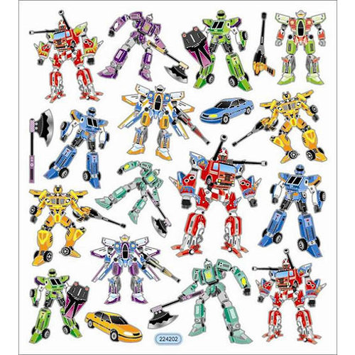 Sticker King - Clear Stickers - Faux Transformers