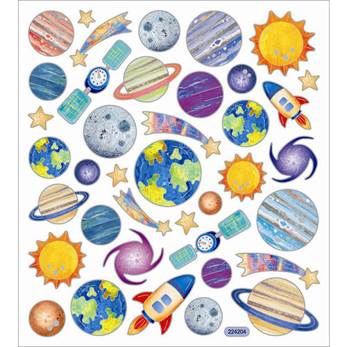 Sticker King - Clear Stickers - Planets
