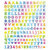 Sticker King - Clear Stickers with Foil Accents - Courier Type Alphabet