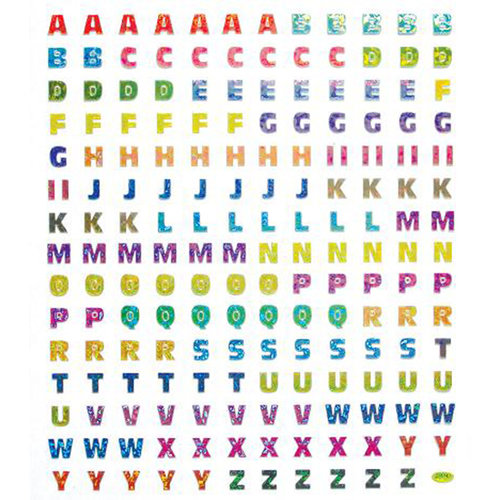 Sticker King - Foil Stickers - Prismatic Alphabet